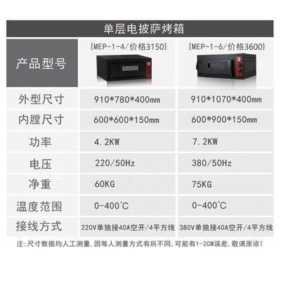 濟南百達圣納MEP-1-6電機械式比薩烤箱 商用大容量烘焙利器解析